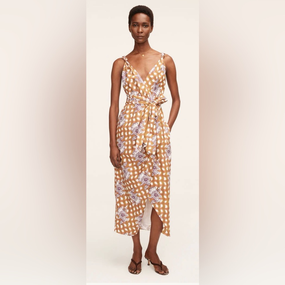 Rebecca Taylor Brown and White Floral Dress